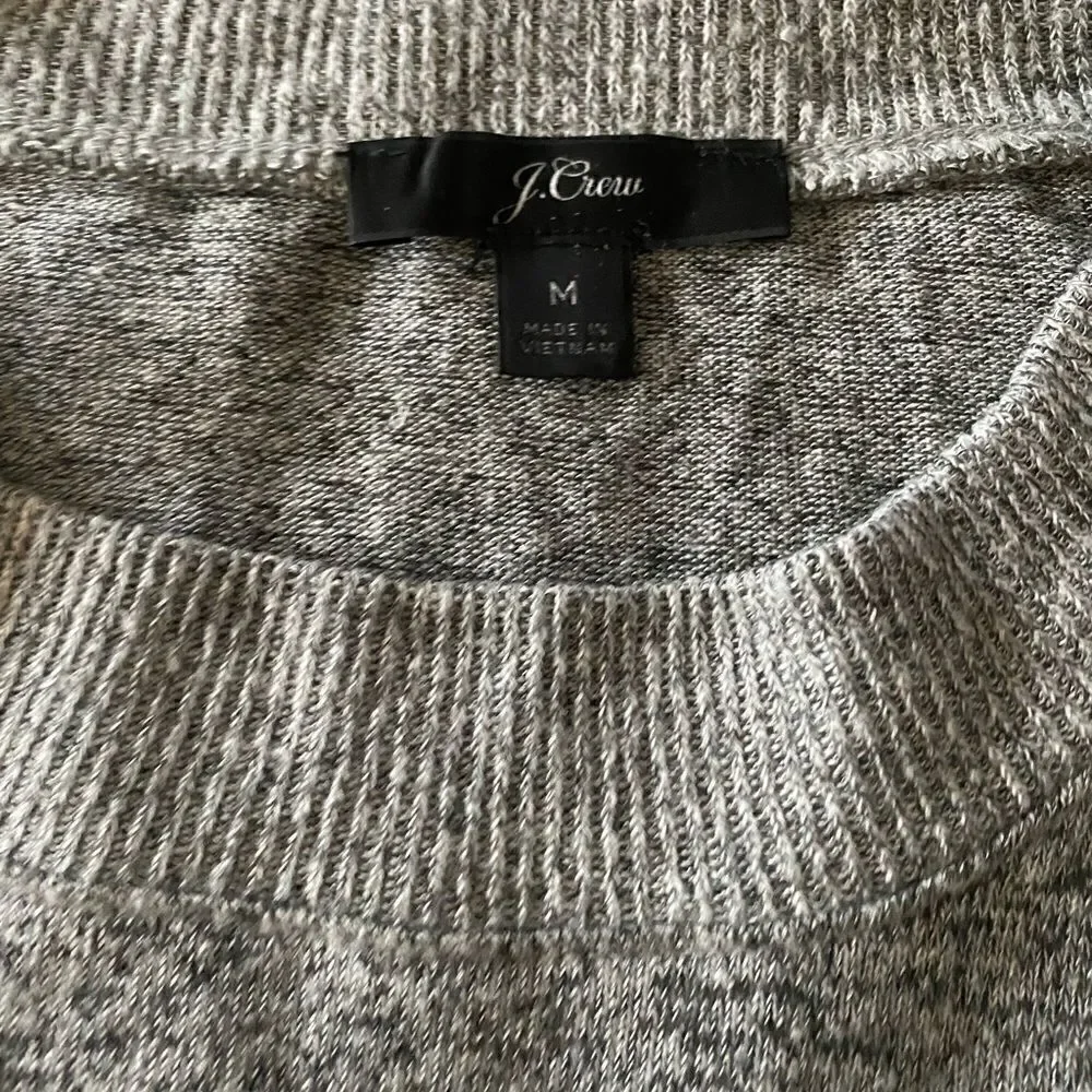 J. Crew | Marled Gray Mock Neck Pull Over Soft Cozy Sweater | M